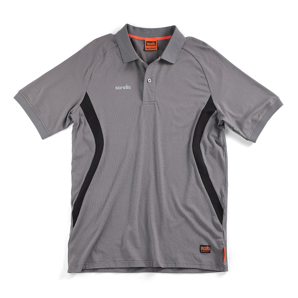 Scruffs T56073 Tech Polo Graphite Size S