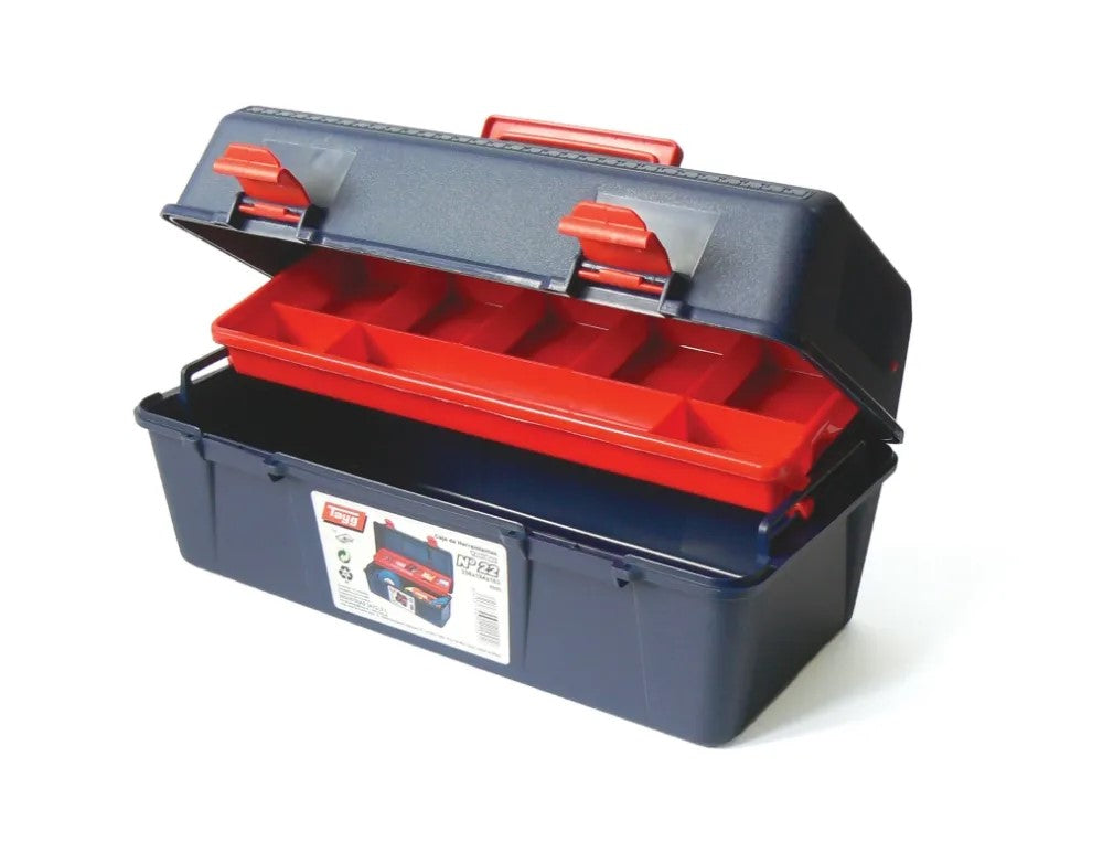 Term Tech TG-22 356mm x 184mm x 163mm Tayg Tool Box Light Duty Carry Case with Tray