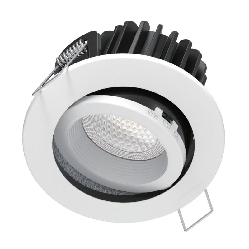 Kosnic TEL10TW-WHT Telica Tilt 10W CCT Dimmable LED Downlight White