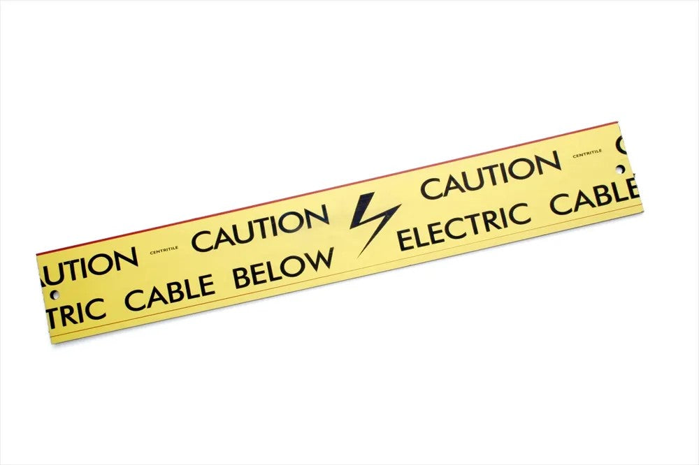 Term Tech CABLETILE12MM Underground Cable Protection Tile "CAUTION ELECTRIC CABLE BELOW" 152mm x 12m