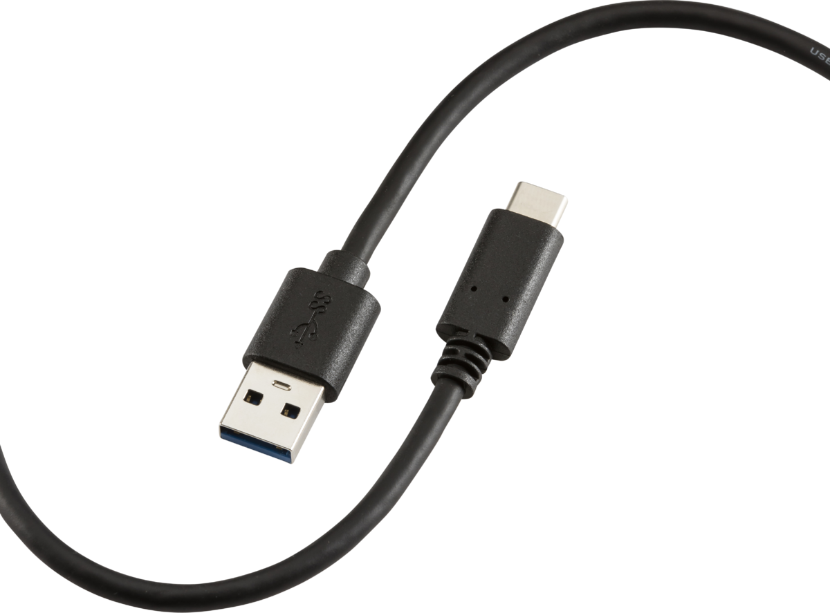 USBAC-1.5M USB-A To USB-C Charging Lead 1.5 Metre Black