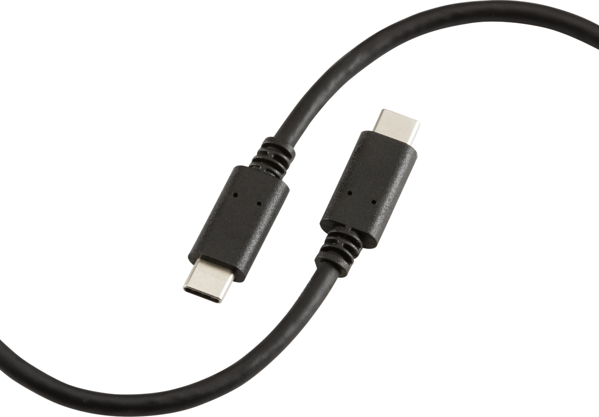 USBCC-1.5M USB-C To USB-C Charging Lead 1.5 Metre Black