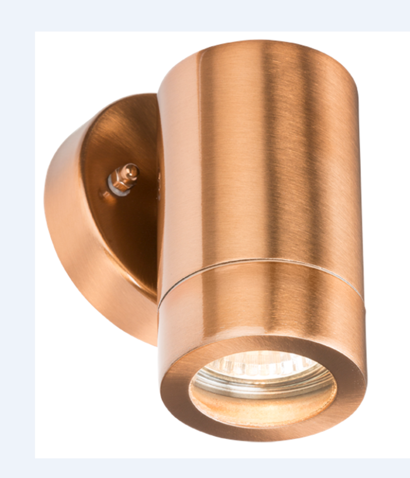 Knightsbridge WALL1LC GU10 Wall Light Copper IP65