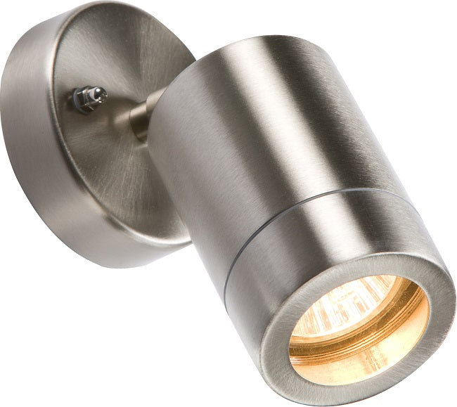 Knightsbridge WALL3L GU10 Adjustable Wall Light Stainless Steel IP65