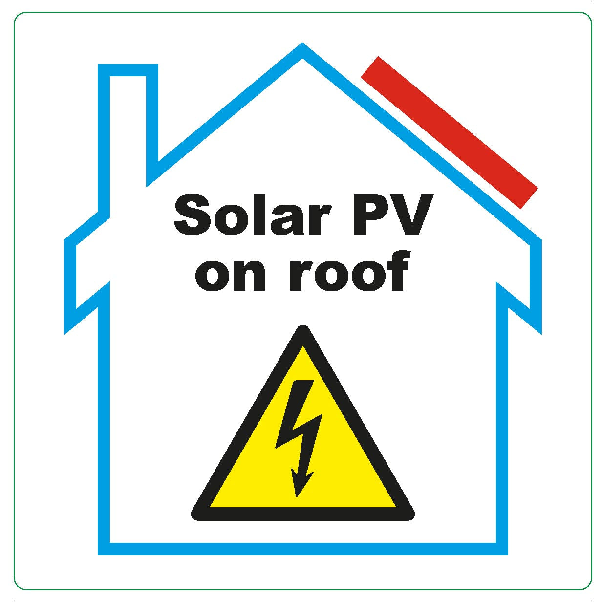 Deligo WLPVR Solar PV On Roof Label 100 x 100