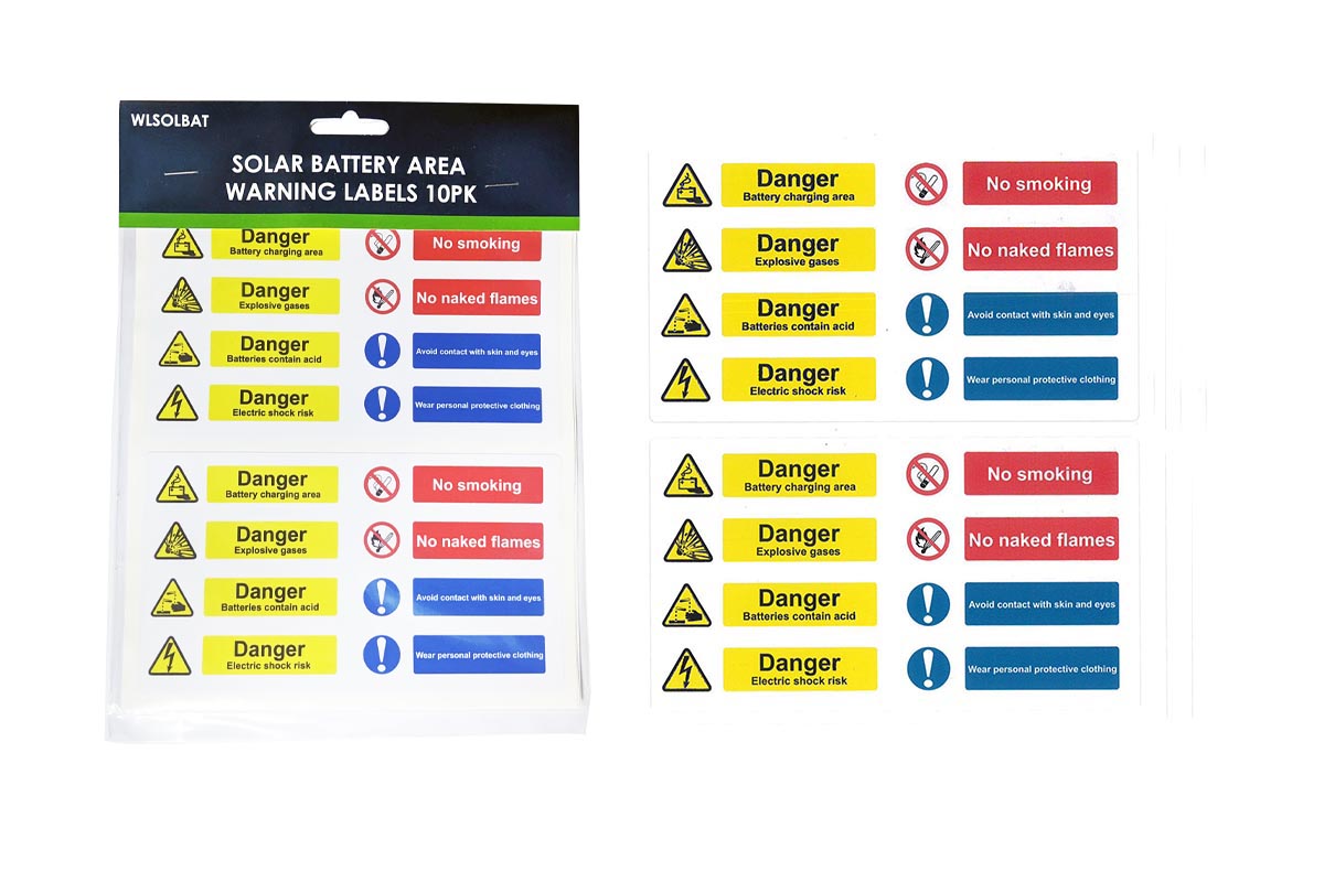 Deligo WLSOLBAT Solar Labels Pk 10