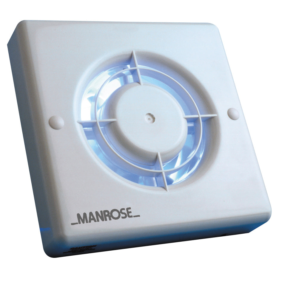 Manrose XF100T 4'' Wall and Ceiling Fan with Timer