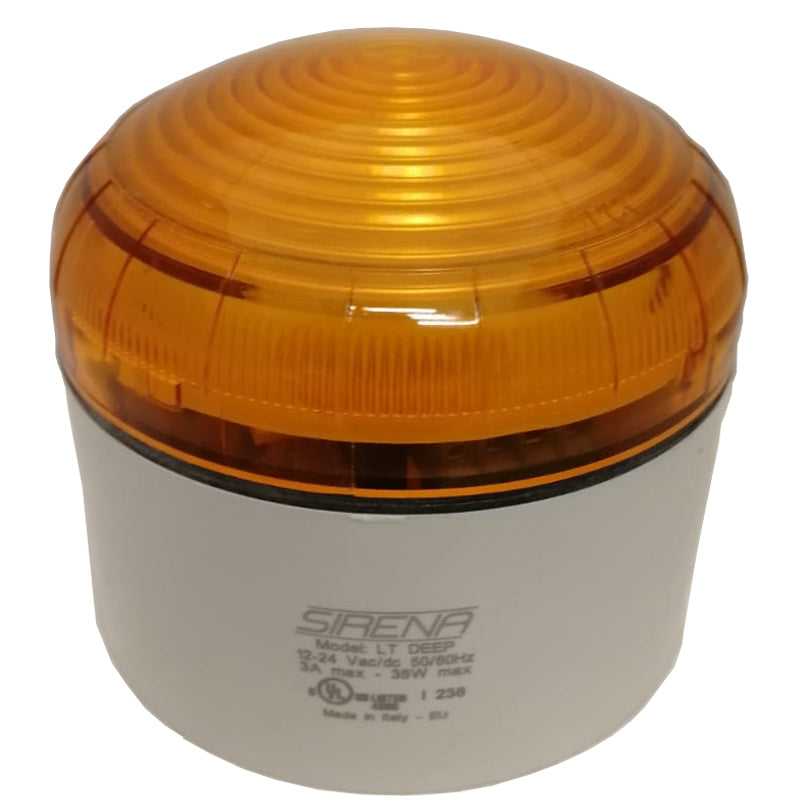 Switchtec XLF-S-DIR-2-HTDG Sirena XLF-S 120-230V Multifunction Amber LED Beacon with Deep Grey Base