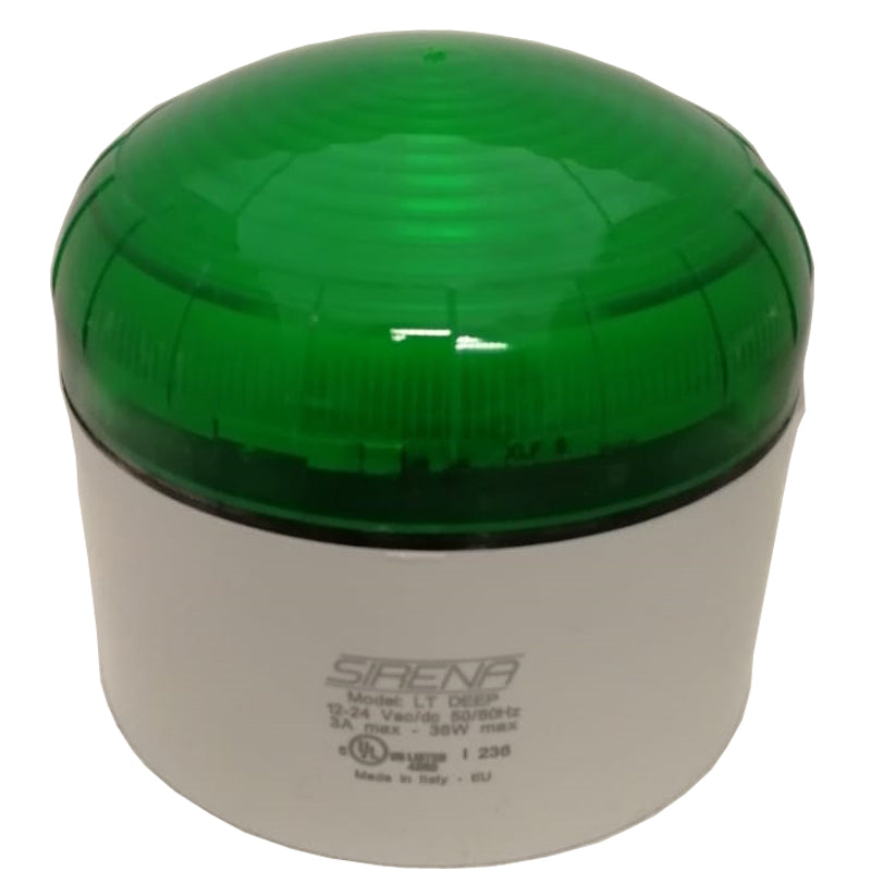 Switchtec XLF-S-DIR-4-HTDG Sirena XLF-S 120-230V Multifunction Green LED Beacon with Deep Grey Base