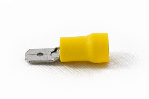 Partex YM63/VR 6.3mm Yellow Male Tab Terminal (100)