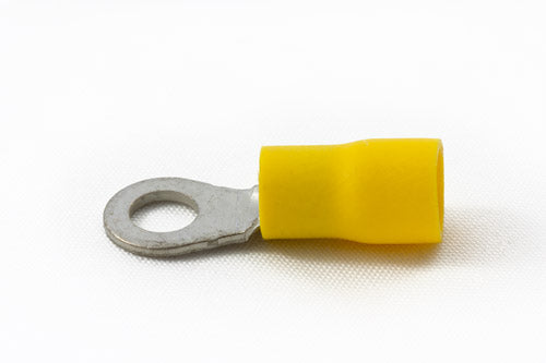 Partex YR43 4mm Yellow Ring Terminal (100)