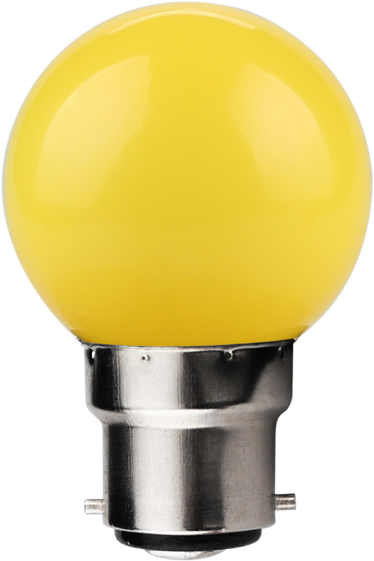 Kosnic KLED01GLF/B22-YL Colour Golf 1W BC Yellow LED Golfball