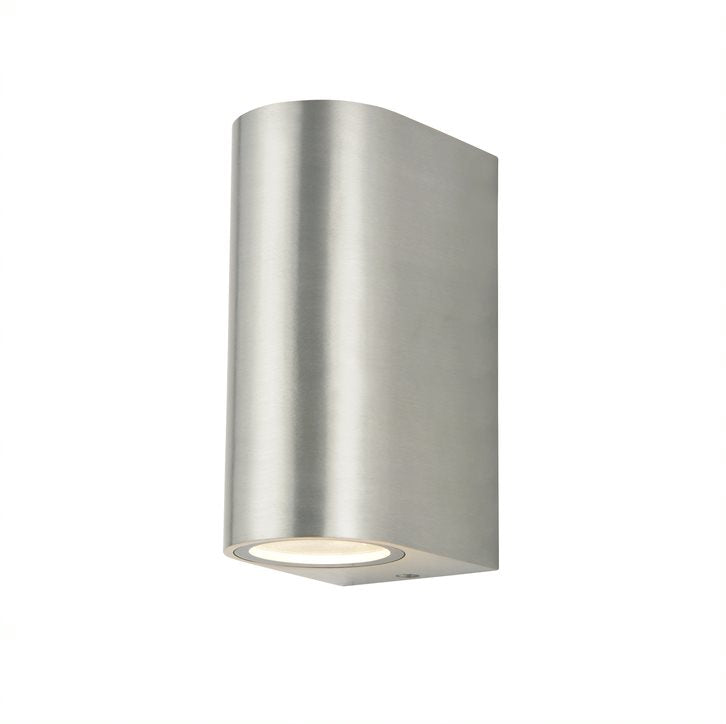 Forum ZN-20930-SIL Antar 2 x GU10 Silver Up / Down Wall Light IP44