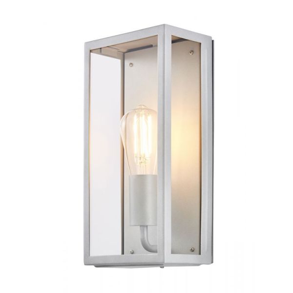 Forum ZN-20944-SIL Minerva E27 Box Lantern Silver IP44