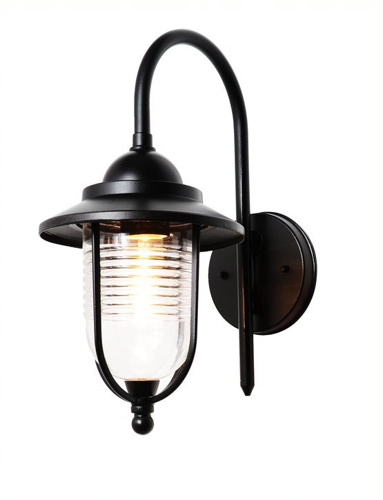 Forum ZN-20957-BLK Eris E27 Black Fishermans Lantern IP44