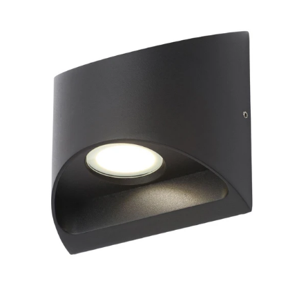 Forum ZN-29993-BLK Manu 8W LED Up / Down Wall Light Black 4000K