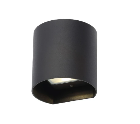 Forum ZN-29996-BLK Hana 8W LED Square Up / Down Wall Light Black 4000K