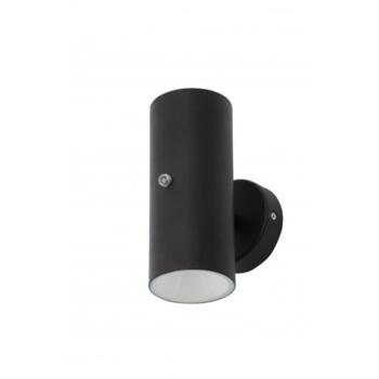 Forum ZN-34555-BLK Melo 2 x 5W LED Black Up / Down Wall Light with Photocell IP44