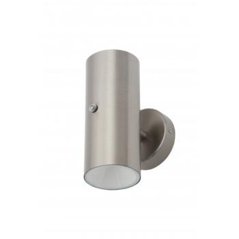 Forum ZN-34555-SST Melo 2 x 5W LED Stainless Steel Wall Light with Photocell IP44