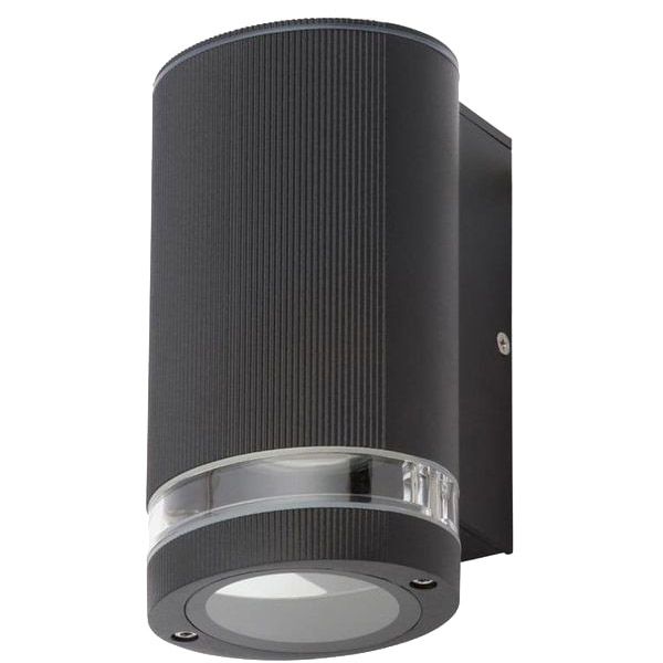 Forum ZN-35593-BLK Helix GU10 Wall Light Black IP44