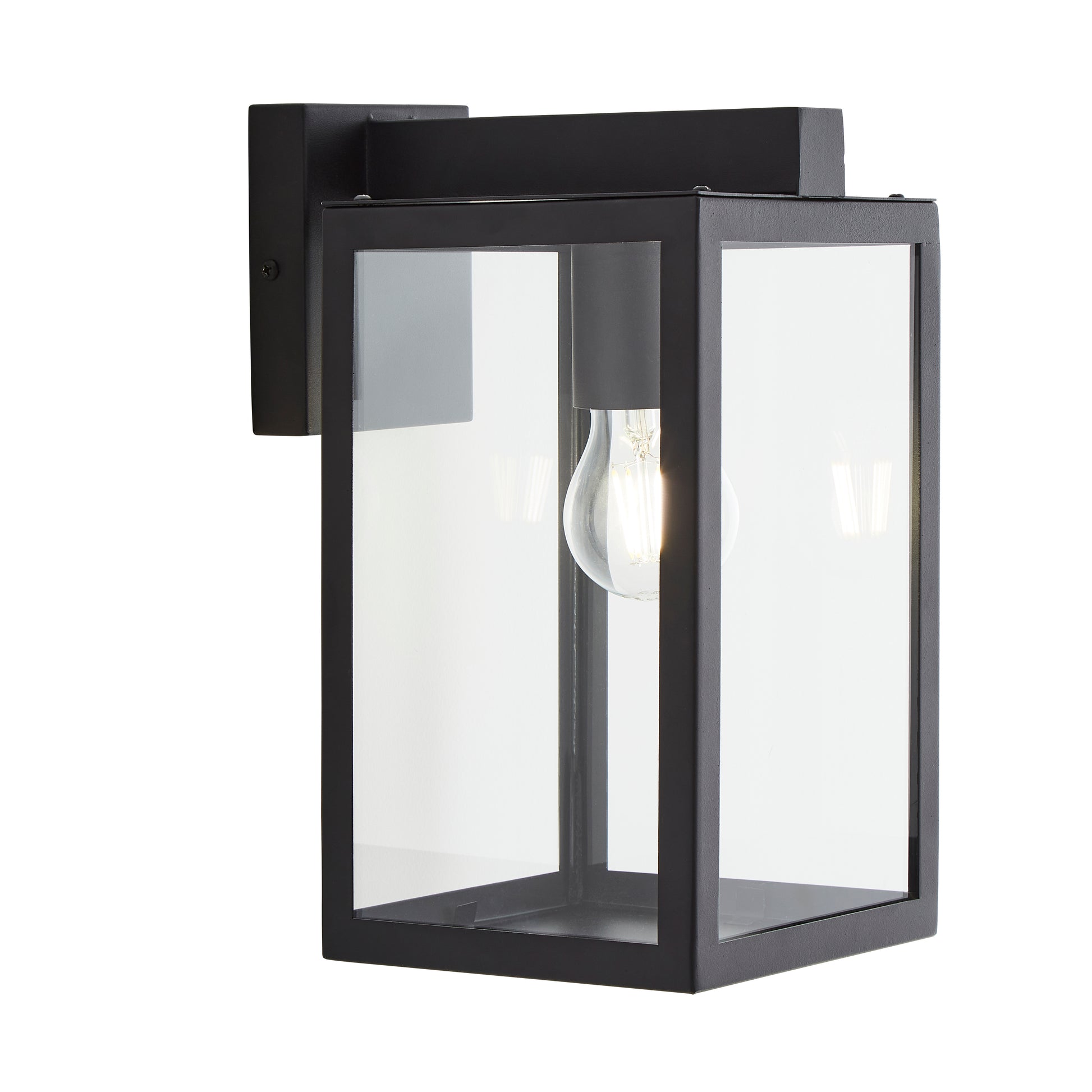 Forum ZN-38205-BLK Hestia Black E27 Box Lantern