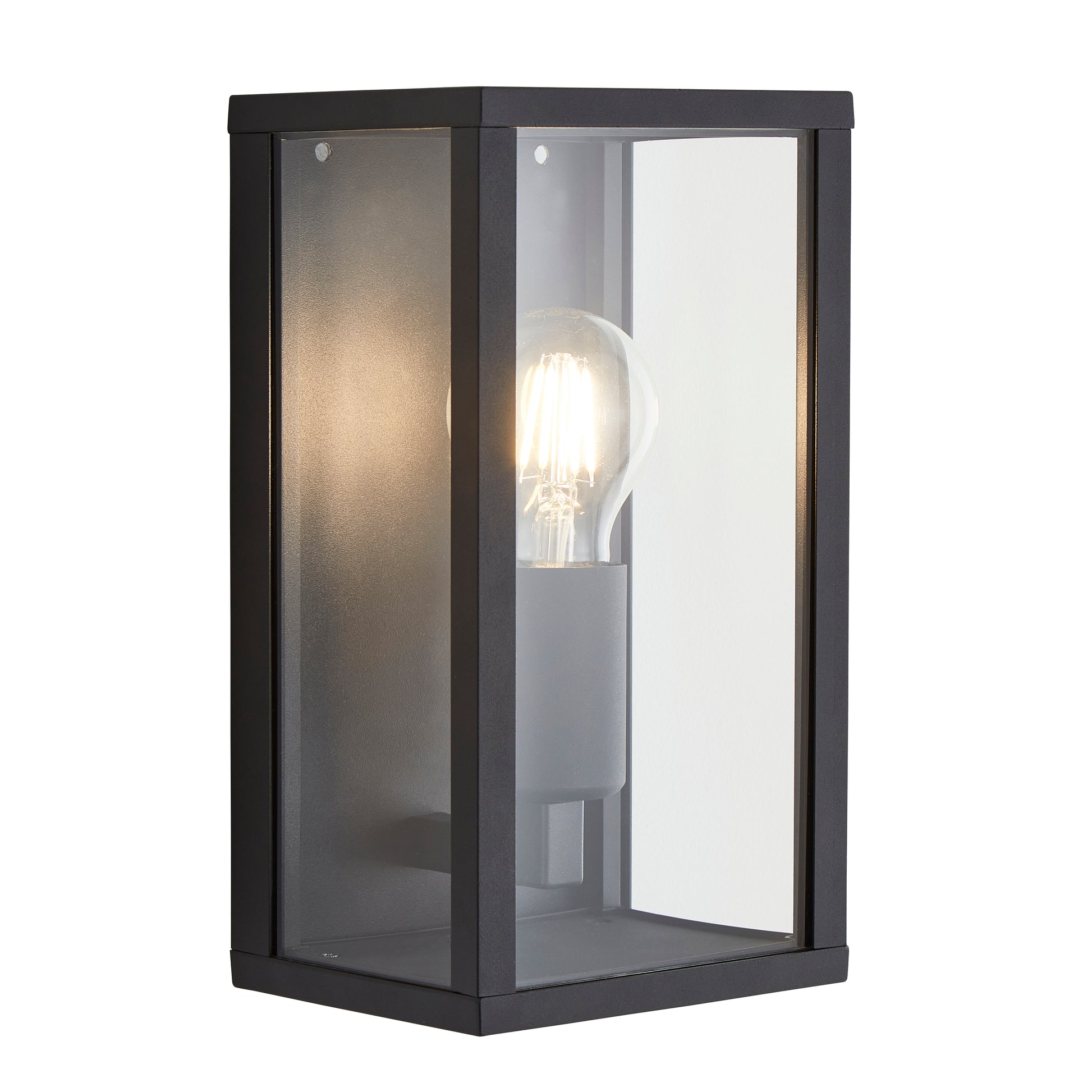 Forum ZN-38640-MBLK Chinon Black E27 Box Lantern