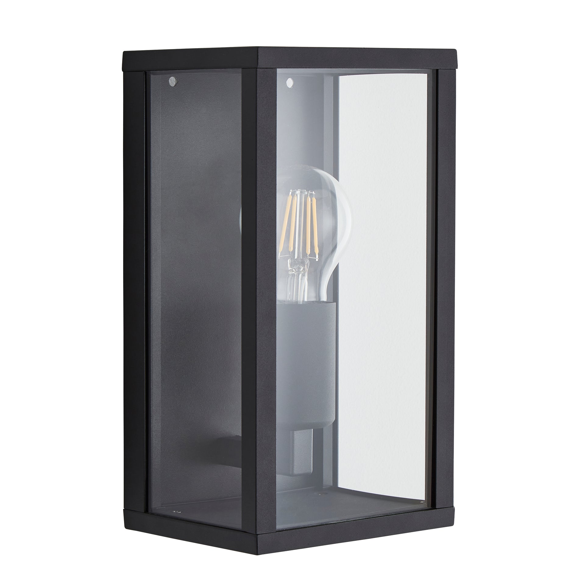 Forum ZN-38640-MBLK Chinon Black E27 Box Lantern