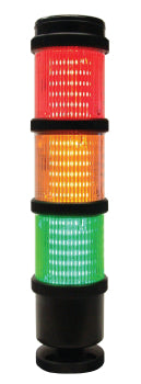 Switchtec MNTWS-RAG-24 Sirena Mini TWS Steady & Flashing Red, Amber and Green Light Tower 24V AC/DC