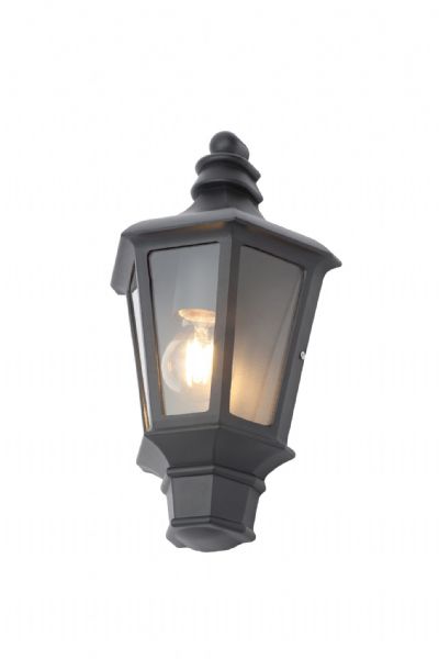 Forum ZN-33994-BLK Persei E27 Black Half Lantern IP44