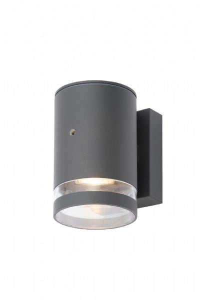 Forum ZN-34043-ANTH Lens GU10 Anthracite Wall Light with Photocell IP44